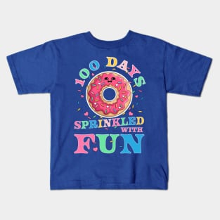 100 Days Sprinkled With Fun Donut Kids 100th Day Of School Kids T-Shirt